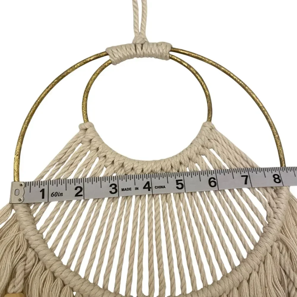 Macrame Wall Hanging Dreamcatcher Boho Hippie Festival Good Vibes Decor Tranquil